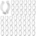 T8 U Clips Holder Bracket for 8FT LED Light Bulbs, (50-Pack) LED Fluorescent Tube Replacement Mounting
