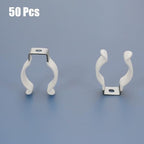 T8 U Clips Holder Bracket for 8FT LED Light Bulbs, (50-Pack) LED Fluorescent Tube Replacement Mounting, alternate view 3