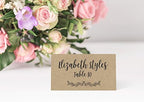 Table Place Cards for All Occasions and Events, Set of 25, Rustic Design in Kraft, alternate view 2