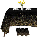 Tablecloths for Rectangle Tables, 3 Pack 54" x 108" Plastic Table Cloth Disposable Table Covers Engagement Party