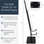 Tabletop Easel, Large Black Metal Display Stand, 1 Pack, alternate view 2