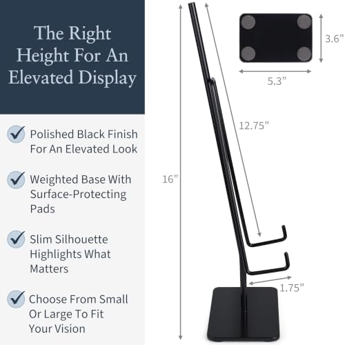 Tabletop Easel Set, Small and Large Black Metal Stands, alternate view 2