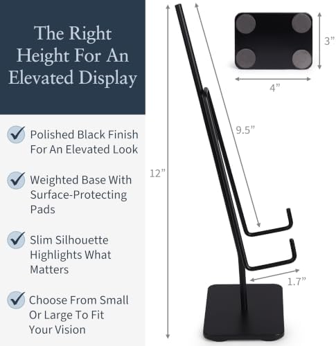 Tabletop Easels, Small Black Metal Display Stands, 2 Pack, alternate view 2