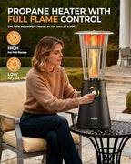 Tabletop Heater Patio Heater, 11,000 BTU Propane Patio Heater for Commercial, Balcony & Porch, Quartz Glass, alternate view 3