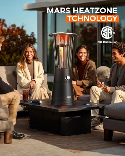 Tabletop Heater Patio Heater, 11,000 BTU Propane Patio Heater for Commercial, Balcony & Porch, Quartz Glass, alternate view 5