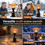 Tabletop Propane Patio Heater, 11000 BTU Propane Patio Heater, alternate view 6