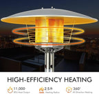 Tabletop Propane Patio Heater with Adjustable Flame, 11,000 BTU, alternate view 6