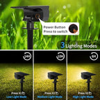 Tadyreal Solar Spot Lights Outdoor 6 Pack, [46 LED/3 Modes] Solar Landscape Spotlights Waterproof, 2-in-1 Auto, alternate