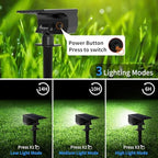 Tadyreal Solar Spot Lights Outdoor 6 Pack, [46 LED/3 Modes] Solar Landscape Spotlights Waterproof, 2-in-1 Auto, alternate