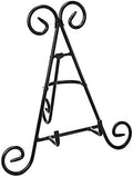 Tall Black Iron Curve Design Adjustable Display Stand for Photo Picture Albums, Home Decoration, Fine China
