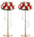 Tall Centerpiece for Table, Gold, 27.6", 2 Pcs in Gold