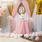 Tall Centerpiece for Table, Gold, 35.4", 2 Pcs in Gold, alternate view 2