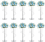 Tall Centerpiece for Table, Silver, 27.6", 10 Pcs in Silver