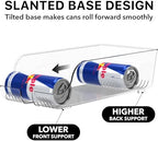 Tall Skinny Can Organizer and Dispenser for Refrigerator or Pantry, Clear, Set of 2 in Clear, alternate view 6
