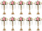 Tall Vase Table Centerpiece, 13.8", Gold, 10 Pcs in Gold