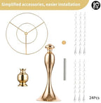 Tall Vase Table Centerpiece, 13.8", Gold, 10 Pcs in Gold, alternate view 6
