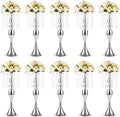 Tall Vase Table Centerpiece, 21.3", Silver, 10 Pcs in Silver