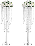 Tall Wedding Vases for Centerpieces: Silver, 29.6in, 2 Pcs in Silver