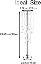 Tall Wedding Vases for Centerpieces: Silver, 29.6in, 2 Pcs in Silver, alternate view 3