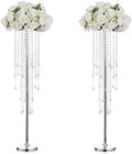 Tall Wedding Vases for Centerpieces: Silver, 39.4in, 2 Packs in Silver