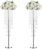 Tall Wedding Vases for Centerpieces: Silver, 39.4in, 2 Packs in Silver
