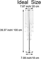 Tall Wedding Vases for Centerpieces: Silver, 39.4in, 2 Packs in Silver, alternate view 3