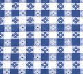 TBCO-70B Checkered Table Cloth, Blue, 52" x 70" in 70" x 52" (Rectangle) in Blue