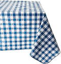 TBCS-52B Checkered Table Cloth, 52-Inch x 52-Inch, Blue in 52" x 52" (Square) in Blue