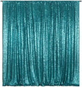 Teal Sequin Backdrop,8FT x 10FT Sequin Photography Backdrop Curtain for Party Decoration in 8 x 10ft in Teal