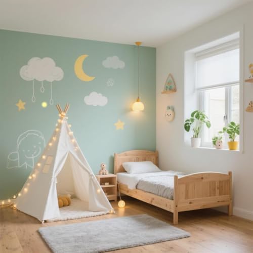 Teepee Tent for Kids, with String Lights,6 Pack, alternate view 7