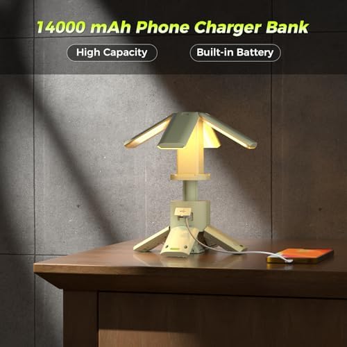 Telescopic Camping Lights Rechargeable 14000 mAh Led Multifunction Magnetic Lanterns Job Site Lighting Cordless, alternate