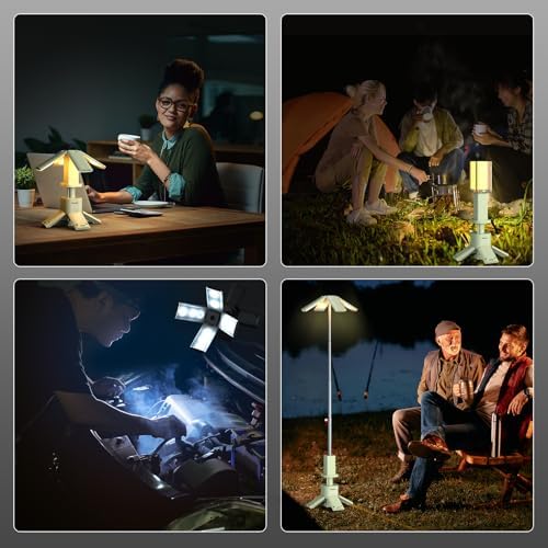 Telescopic Camping Lights Rechargeable 14000 mAh Led Multifunction Magnetic Lanterns Job Site Lighting Cordless, alternate