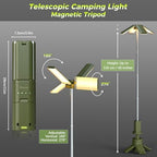 Telescopic Camping Lights Rechargeable 14000 mAh Led Multifunction Magnetic Lanterns Job Site Lighting Cordless, alternate