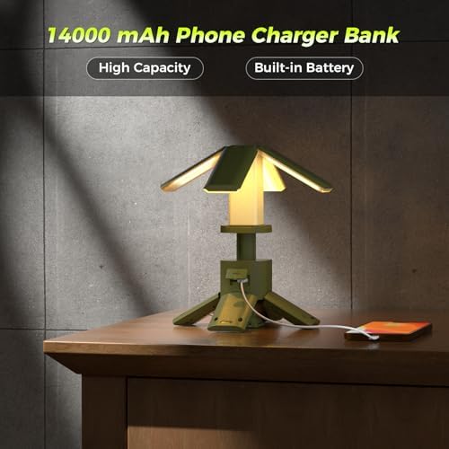 Telescopic Camping Lights Rechargeable 14000 mAh Led Multifunction Magnetic Lanterns Job Site Lighting Cordless, alternate