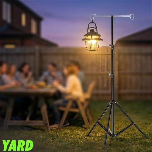 Telescopic Height Adjustable Camping Lantern Tripod Stand, alternate view 4