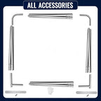 Tension Fabric Backdrop Stand Portable Aluminum Trade Show Banner Frame with Carrying Bag (Stand Only,7.5x7.5FT), alternate