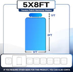 Tension Fabric Trade Show Booth Backdrop with Side Panels, Aluminum Frame Fabric, Portable Exhibition Display, alternate view