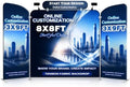 Tension Fabric Trade Show Booth Backdrop with Side Panels, Aluminum Frame Fabric, Portable Exhibition Display