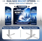 Tension Fabric Trade Show Booth Backdrop with Side Panels, Aluminum Frame Fabric, Portable Exhibition Display, alternate view