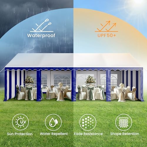 Tent for Party 13x26ft, Wedding Event Heavy Duty Parties Tents in 13x26ft, alternate view 3