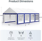 Tent for Party 13x26ft, Wedding Event Heavy Duty Parties Tents in 13x26ft, alternate view 6
