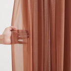 Terracotta Wedding Arch Draping Fabric 2 Panels 30'' x 20FT Terracotta Drapes Sheer Fabric Backdrop Arch Draping, alternate