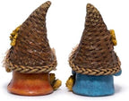 Thanksgiving Decor Harvest Elf Figurines with Pumpkin Sunflower, alternate view 5