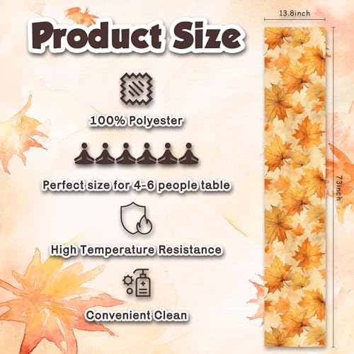 Thanksgiving Decorations - Fall Leaves Table Runner, alternate view 3