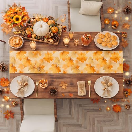 Thanksgiving Decorations - Fall Leaves Table Runner, alternate view 6