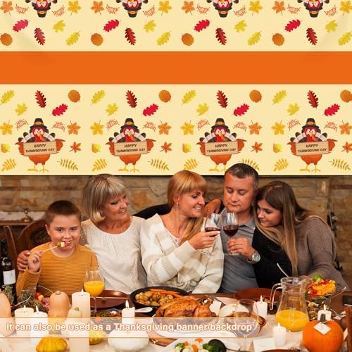 Thanksgiving Decorations - Thanksgiving Tablecloth | Thanksgiving Table Decor Indoor Outdoor Outside, alternate view 2