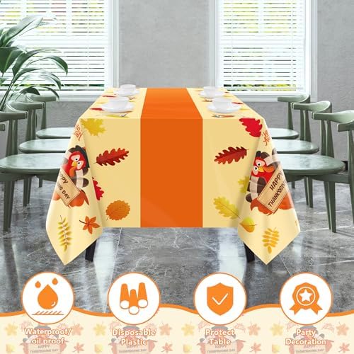 Thanksgiving Decorations - Thanksgiving Tablecloth | Thanksgiving Table Decor Indoor Outdoor Outside, alternate view 4