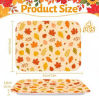 Thanksgiving Fall Serving Trays, Serving Platters, 4Pack 13x10Inch in Large in 4Pcs Fall, alternate view 3