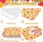 Thanksgiving Fall Serving Trays, Serving Platters, 4Pack 13x10Inch in Large in 4Pcs Fall, alternate view 4