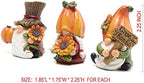 Thanksgiving Gnomes Decorations, Fall Pumpkin Elf Decor for Home 3pcs, alternate view 3